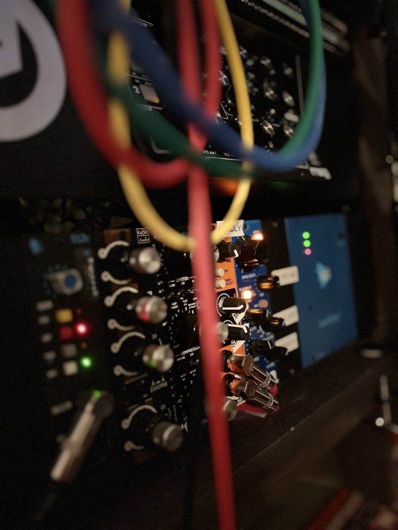 Studio gear and patch cables
